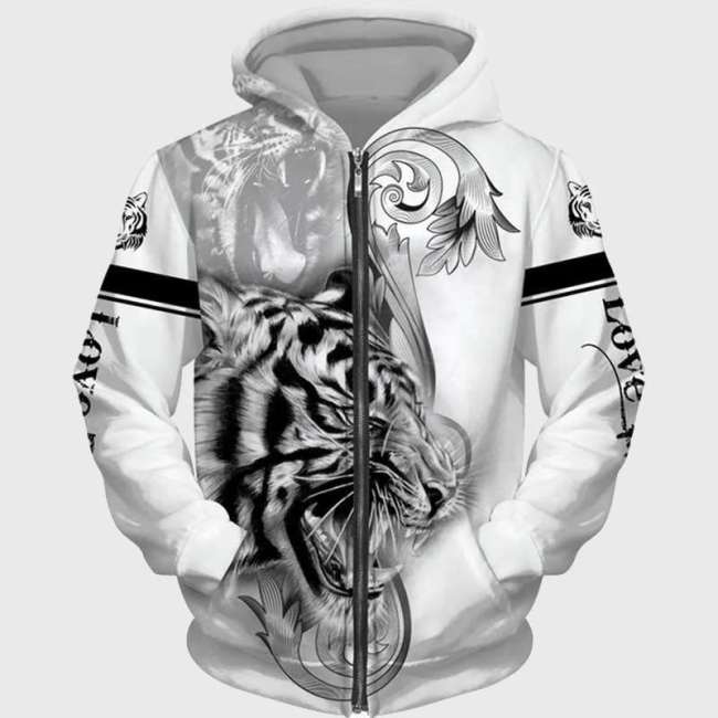 White Love Tiger Jacket