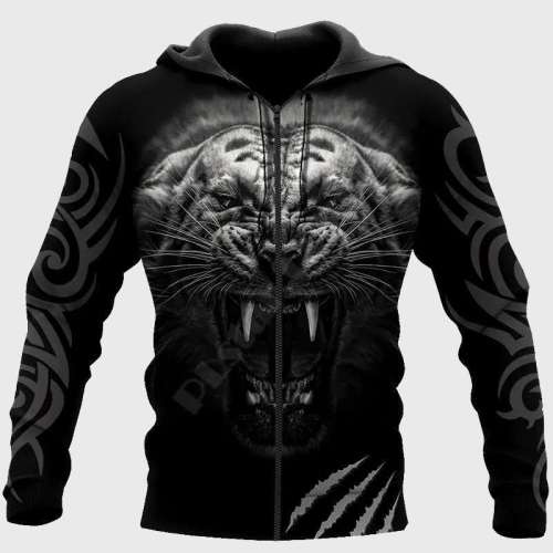 Black Scary Tiger Jacket