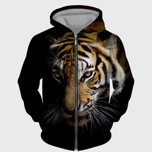 Black Tiger Face Jacket