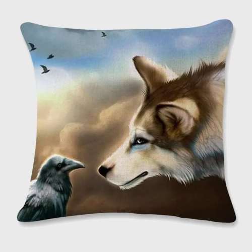 Raven Wolf Pillowcases