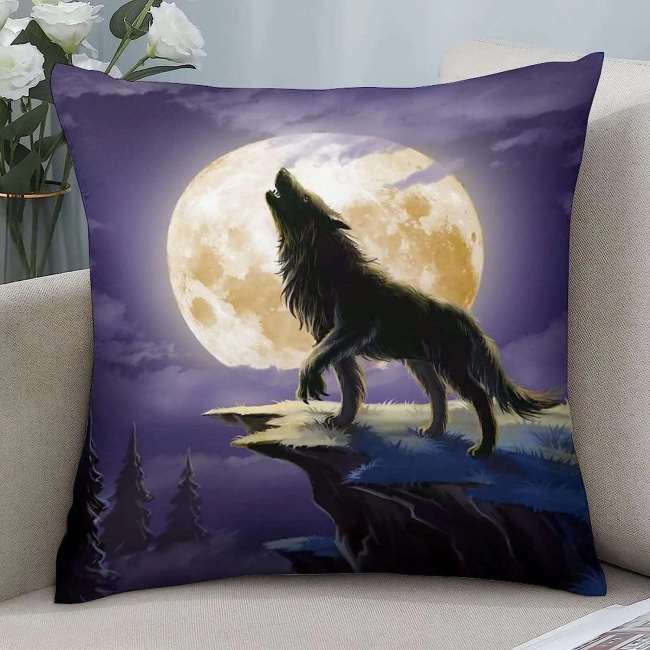 Pillowcase Wolf Moon