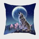 Howling Wolf Moon Print Pillowcase