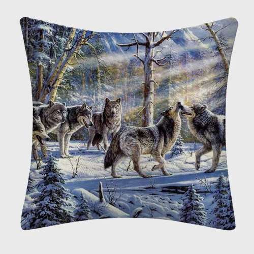 Packs Wolf Cushion Cover
