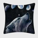 Cosmic Wolf Cushion Cover