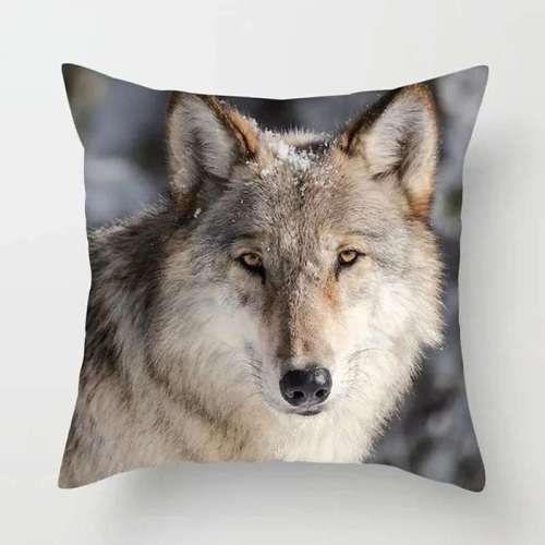 Wolf Face Pillows Case