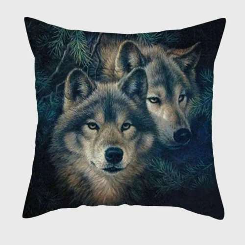 Animal Wolf Lovers Print Pillowcase