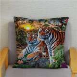 Tiger Family Pillow Case