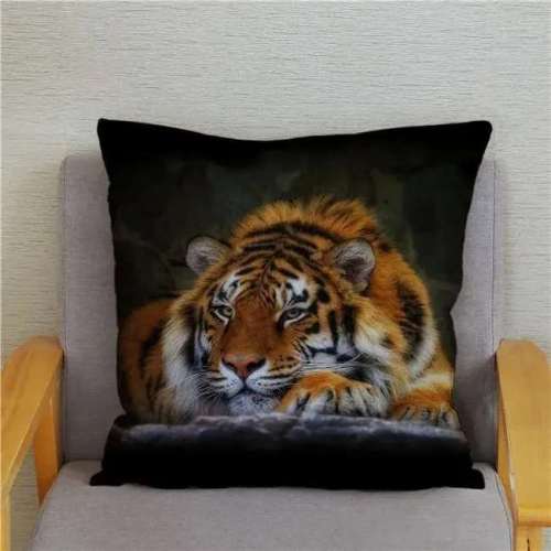 Black Bengal Tiger Pillow Cover