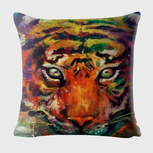 Tiger Print Cushion Cover
