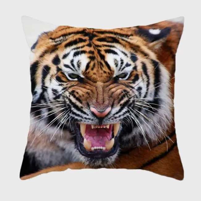 Scary Tiger Cushion Covers