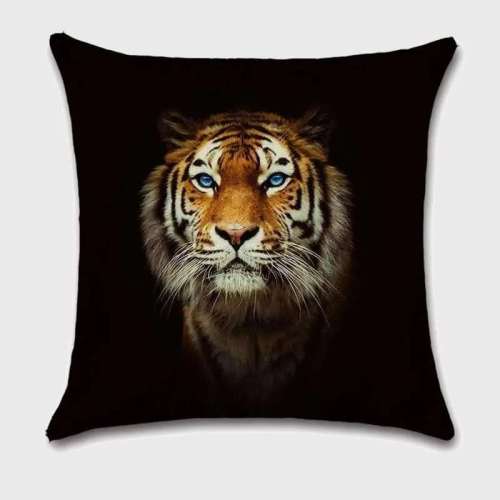 Black Tiger Cushion Cases