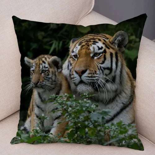 Tiger Mom Cub Pillow Cases