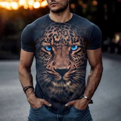 Mens Leopard T-Shirt
