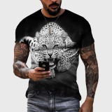 Family Matching T-shirt Black Leopard T-Shirt