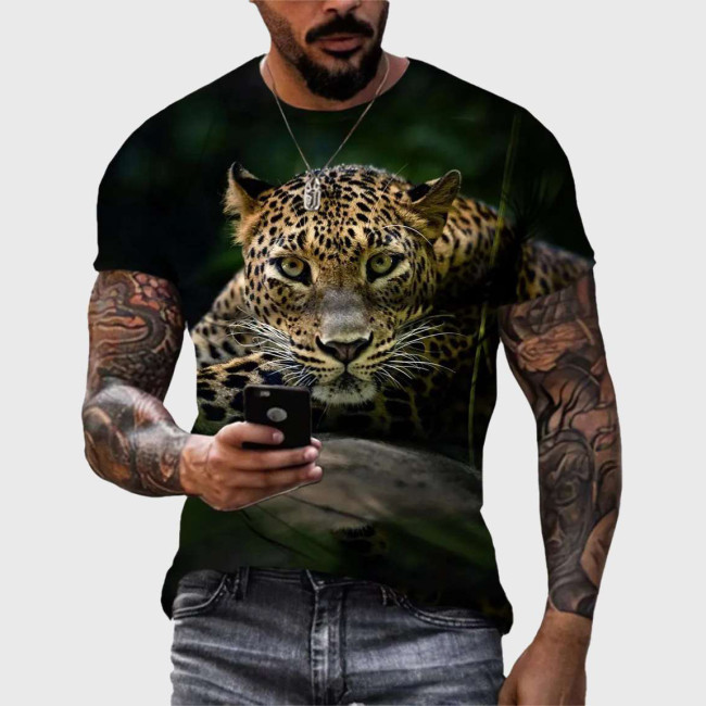 Family Matching T-shirt Leopard Print T-Shirt