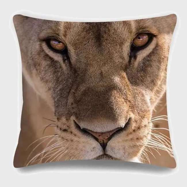 Lioness Face Pillow Case