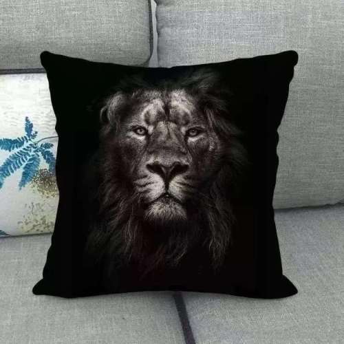 Black Lion Face Pillowcases