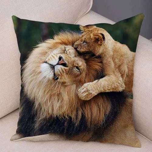 Dad And Cub Pillow Cover