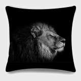 Black Lion Head Pillowcase
