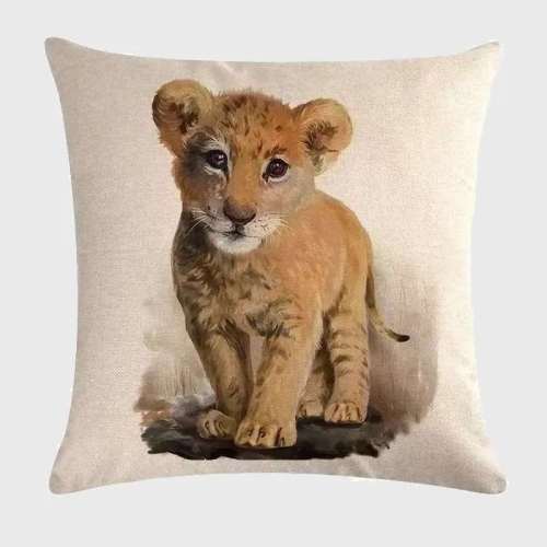 Baby Lion Print Pillowcase