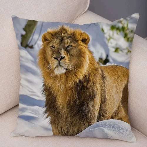 Lion Print Cushion Covers
