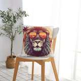 Lion Head Cushion Case