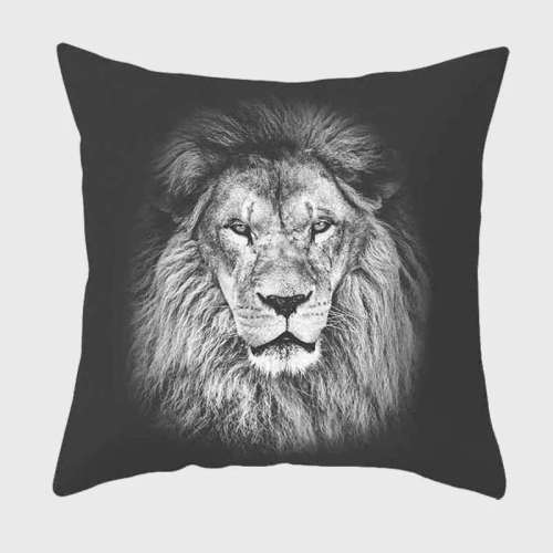 Lion Face Cushion Cover