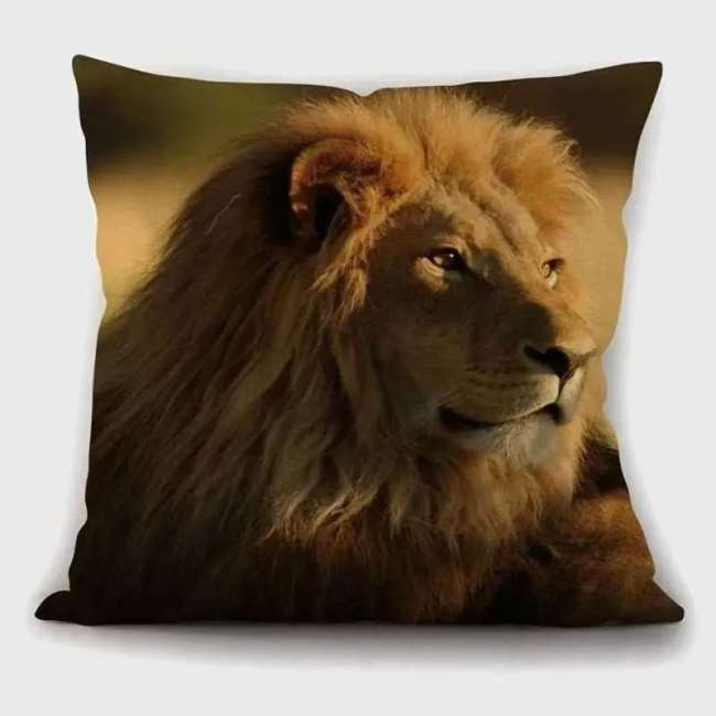 Lion Print Pillowcase