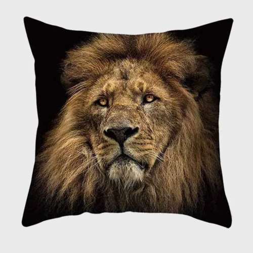 Lion Face Cushion Cover