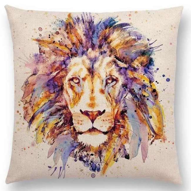Lion Painting Pillow Covers