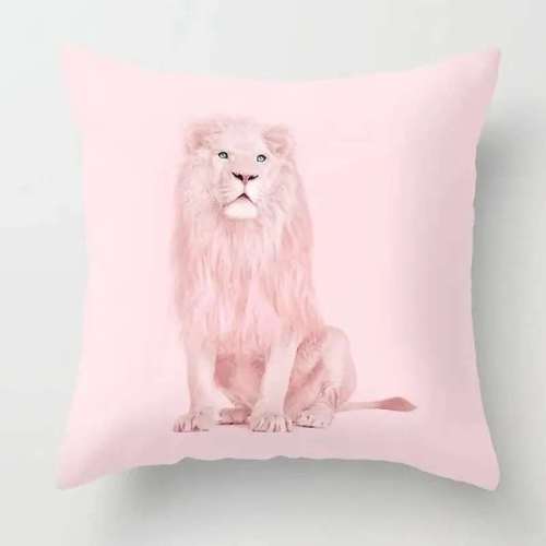 Pink Lion Pillowcase