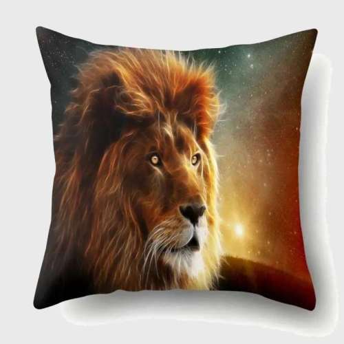Galaxy Lion Cushion Case
