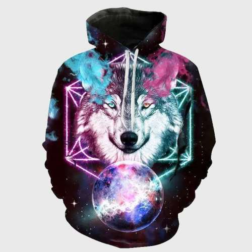Galaxy Wolf Hoodie