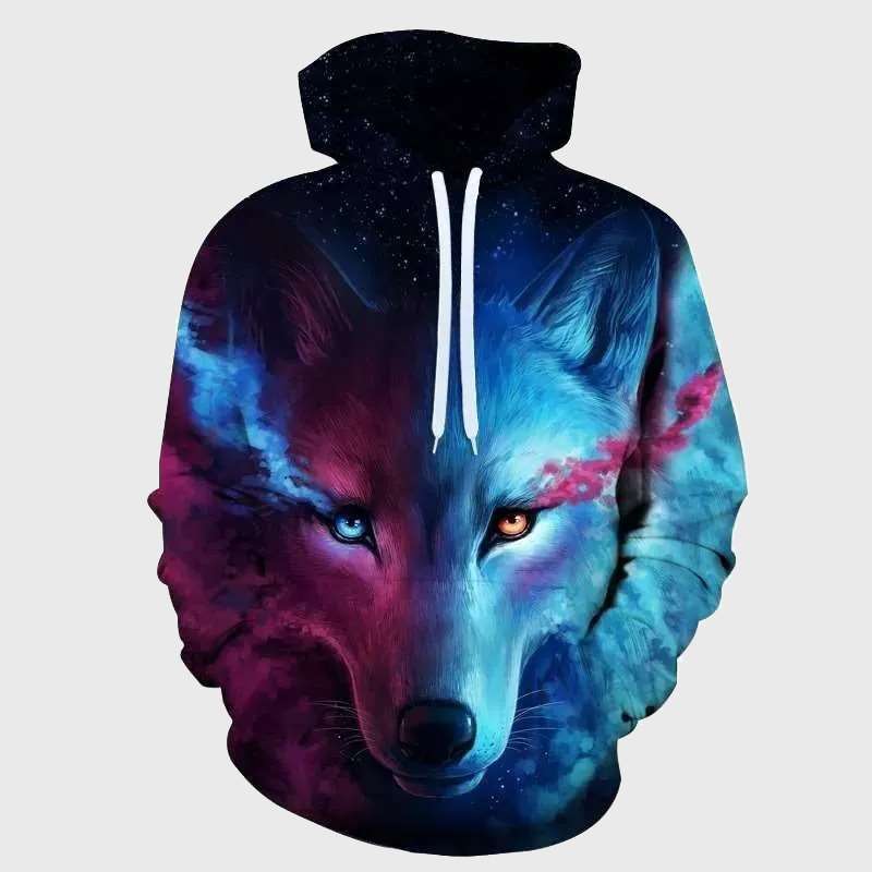 Hoodie 2025 galaxy wolf