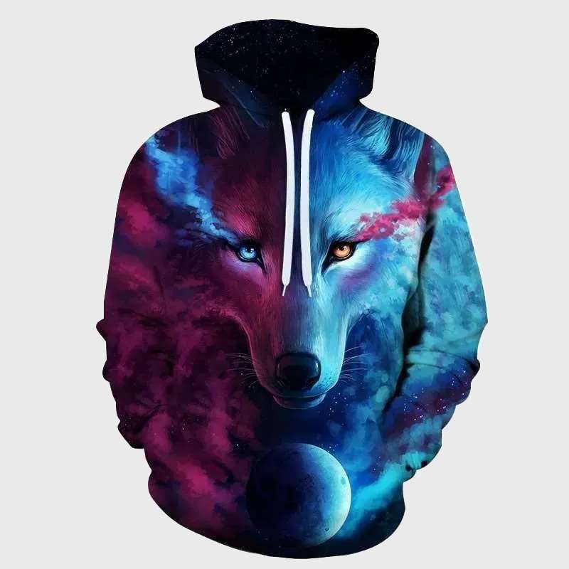 Hoodie 2025 wolf galaxy