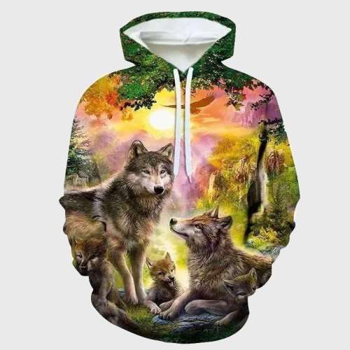 Family Matching Hoodie Family Wolf Hoodie