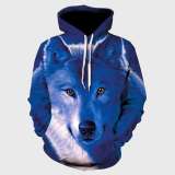 Family Matching Hoodie Cute Wolf Face Hoodies