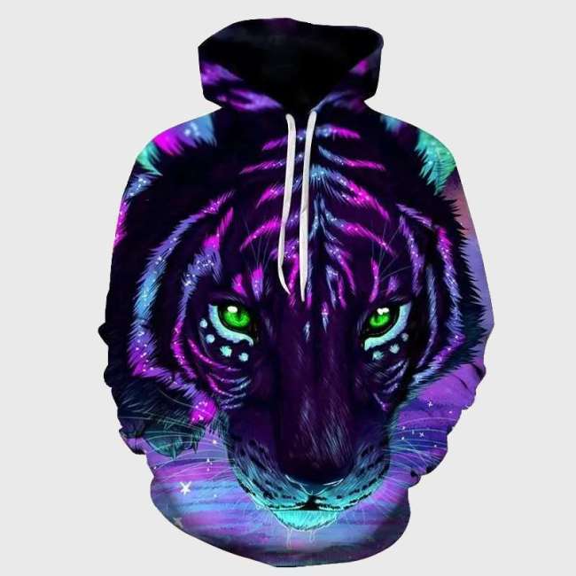 Purple Tiger Hoodie