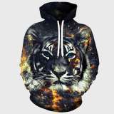 Family Matching Hoodie Fire Tiger Hoodies