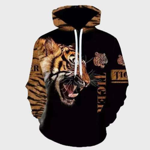 Black Love Tiger Hoodie