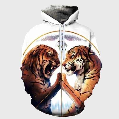 Tigers Print Hoodie