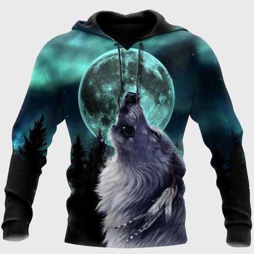Wolf Howl Moon Hoodie