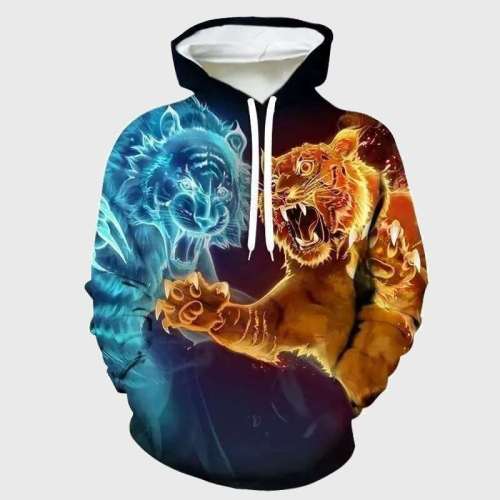 Family Matching Hoodie Double Tigers Hoodie