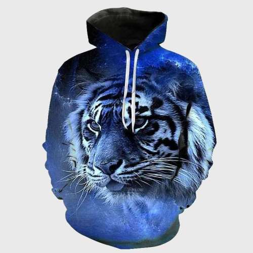 Blue Tiger Hoodie