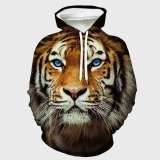 Family Matching Hoodie Tiger Face Print Hoodie