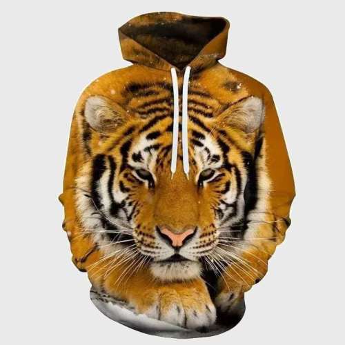 Tiger Print Hoodie