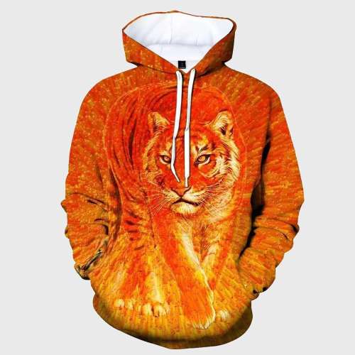 Orange Tiger Hoodie