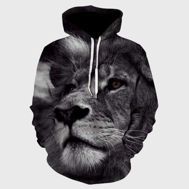 Family Matching Hoodie Lion Face Hoodie