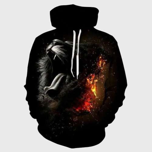 Black Lion Roar Hoodie