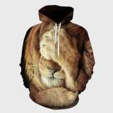 Family Matching Hoodie 3D Lion Hoodies
